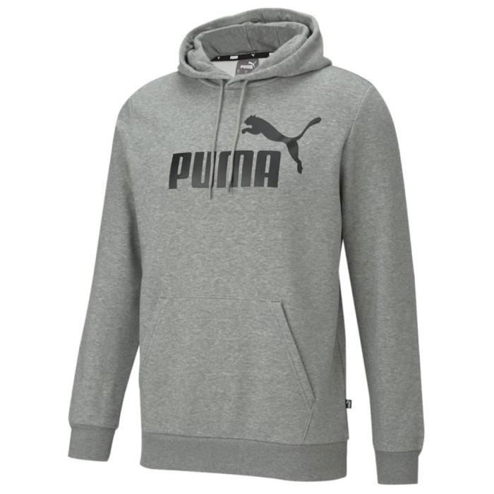 Sweat - PUMA - Essential Big Logo Hoody - Gris - Homme - Manches longues