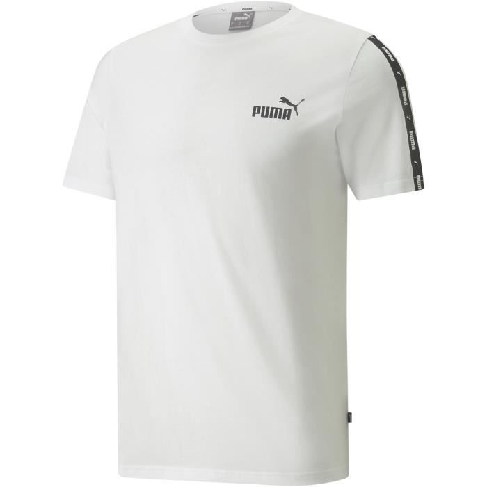 T-shirt - Puma - Essentials Tape - Blanc - Regular Fit - 100% coton
