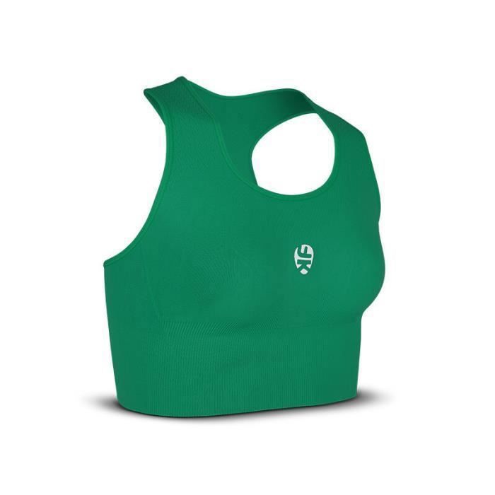 Brassière de running femme BV Sport Keepfit 22 - vert - taille L - maintien et confort optimal