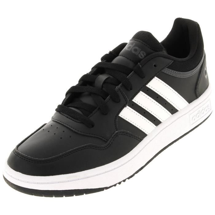 Chaussures mode ville - Adidas - Hoops 3.0 - Noir - Homme - Lacets