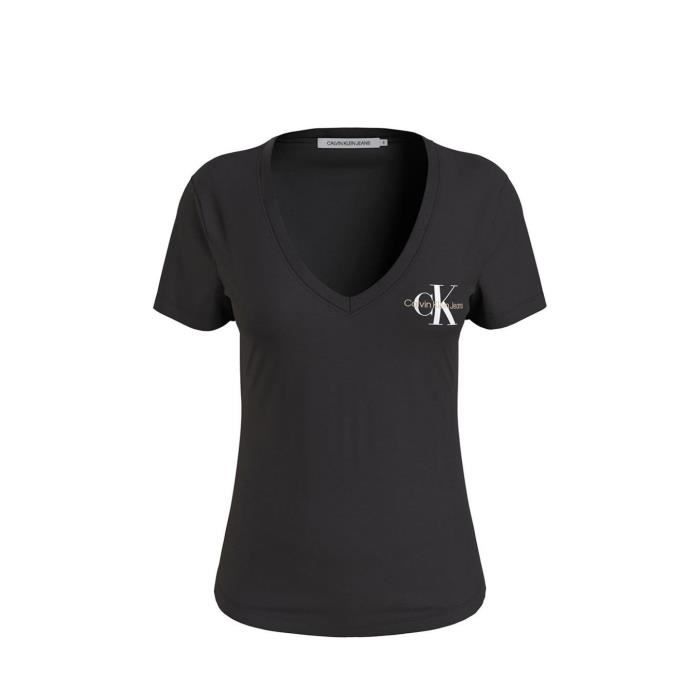 T Shirt Femme Calvin Klein Jeans Ref 56765 BEH Noir