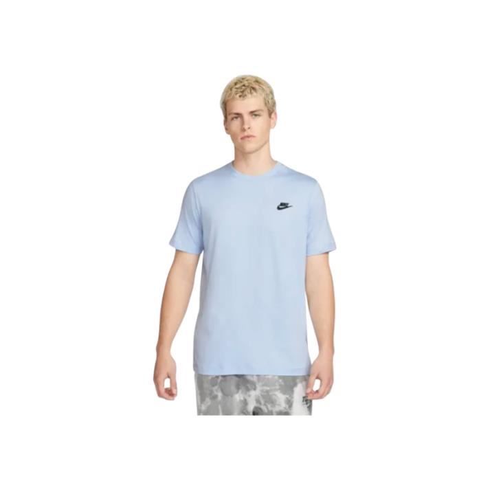 TEE-SHIRT NIKE SPORTSWEAR CLUB - LIGHT MARINE/BLACK