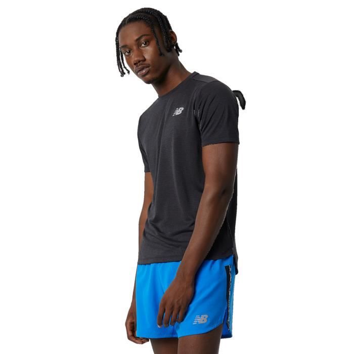 T-shirt de running New Balance Impact Run pour homme - noir - taille M