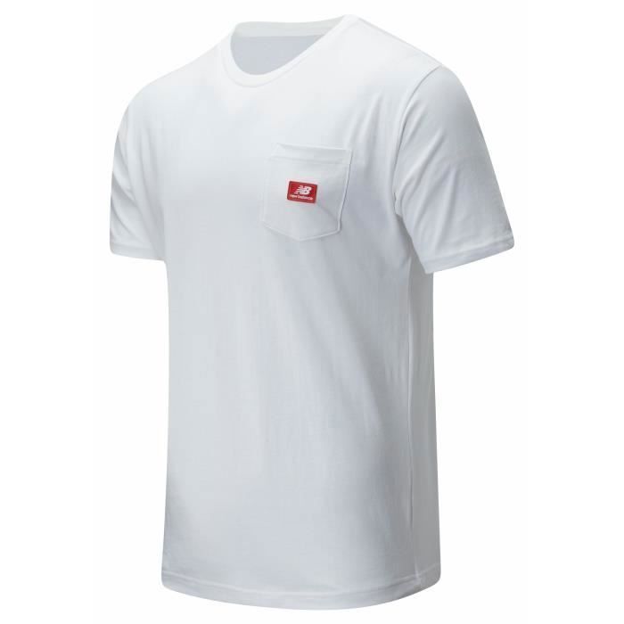 T-shirt New Balanceathletics pocket - white - L