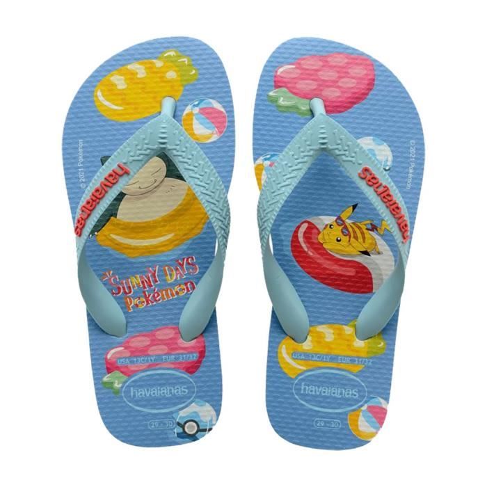 Tongs Enfant - HAVAIANAS - POKEMON - Pokemon White - Confortables - Antidérapantes