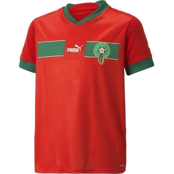 Maillot domicile enfant Maroc 2022/23 - rouge/vert