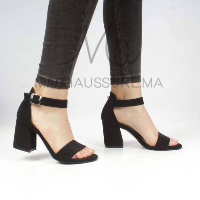 Sandales à talons - Noir