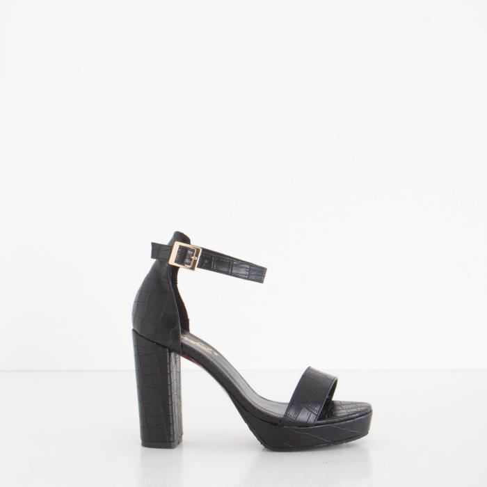 Sandales à talons - Noir