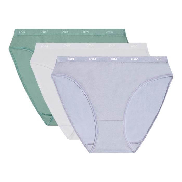 Dim Les Pockets Coton, Lot de 3 Slips Coton