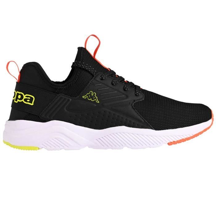 Sneakers San Puerto  noir  pour Homme - Noir, orange foncé, vert clair