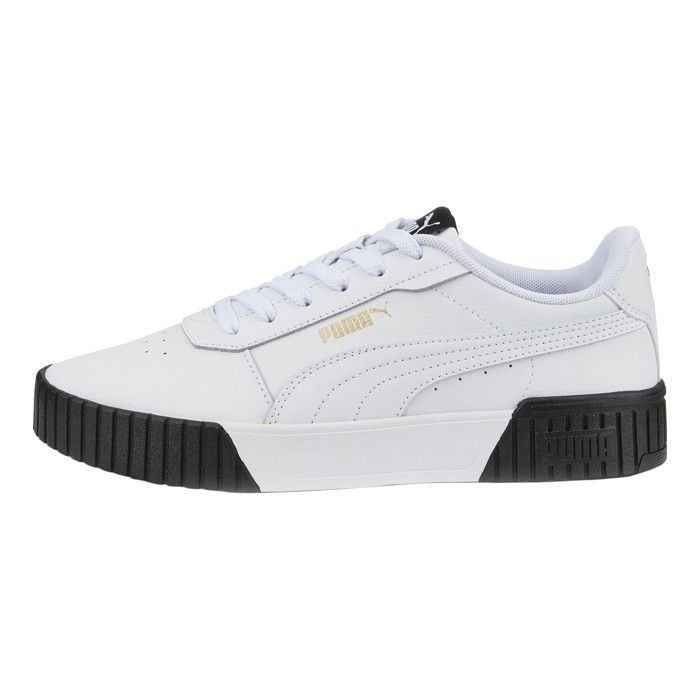 Baskets - Puma - Carina 2.0 - Cuir - Blanc/Noir - Confort exceptionnel