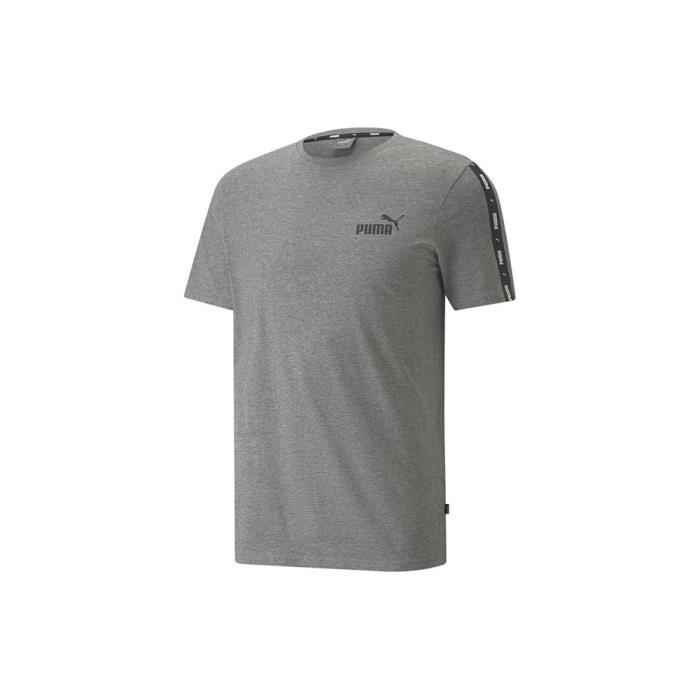 T-shirt - PUMA - Essentials - Gris - 100% coton - Manches courtes