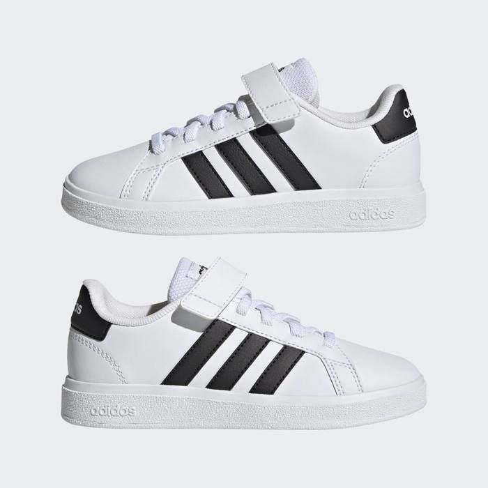 Chaussures pour Enfant Adidas Grand Court 2.0 El K - Blanc - Multisport - Running - Sec