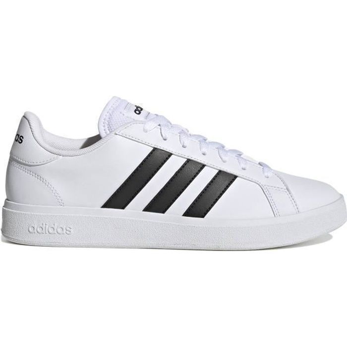Chaussures Homme Adidas Grand Court Base 2.0 - Blanc - Synthétique - Lacets