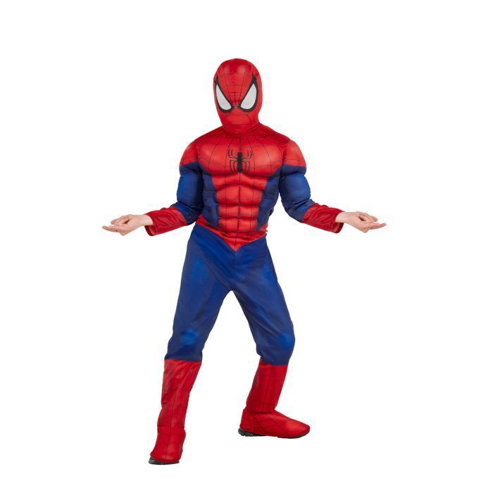 Déguisement Spiderman musclé luxe enfant - Marvel - 3 à 4 ans - Noir - Polyester