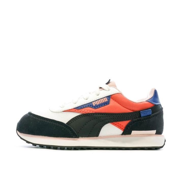 Baskets fille Puma Future Rider Splash Ps - rose/blanc/noir