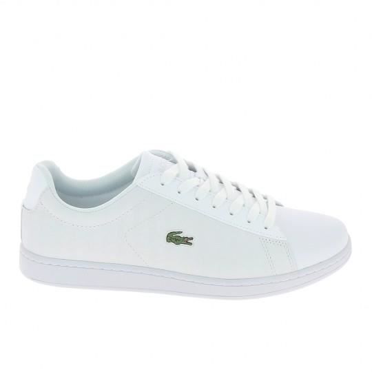 Baskets Mode Sneakers Hommes LACOSTE Carnaby Blanc Blanc