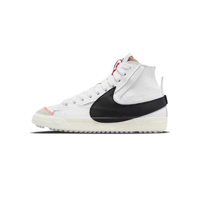 Basket - NIKE - 126371 - Blanc - Peau - Semelle en Gomme