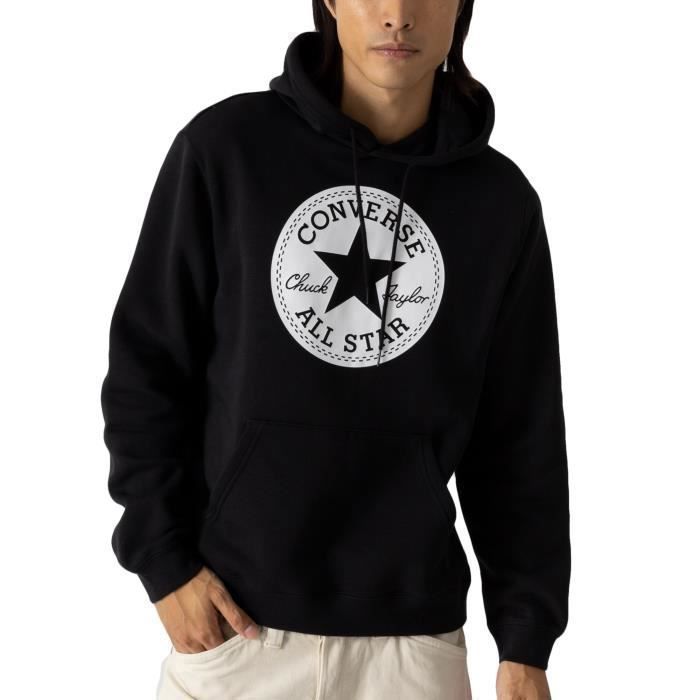 Converse Sweat à Capuche Unisex Go-To Chuck Taylor Patch Noir 10024506-A02