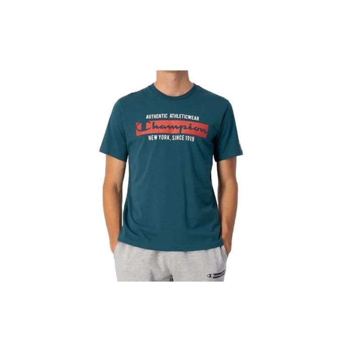 T-shirt CHAMPION 217997GS549 Bleu - Homme/Adulte