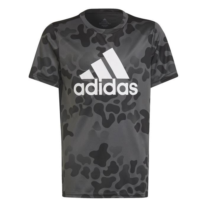 T-shirt ADIDAS Designed TO Move Camo Tee Gris - Mixte/Enfant