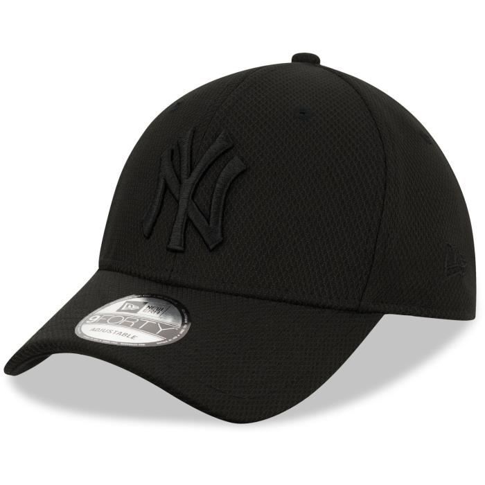 Casquette - NEW ERA - 39Thirty Stretch Diamond Tech - Noir - Homme - Sportswear