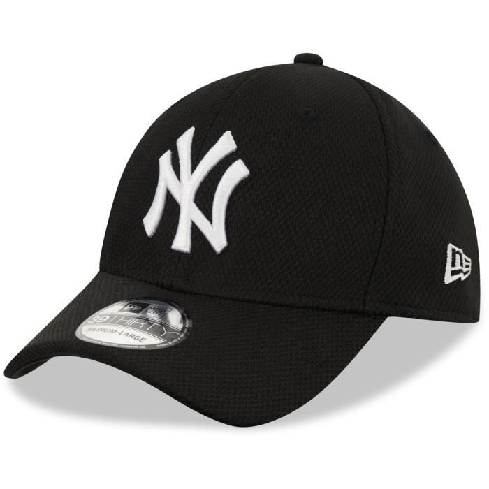 Casquette - NEW ERA - 39Thirty Stretch Diamond Tech - Noir - Homme - Sportswear