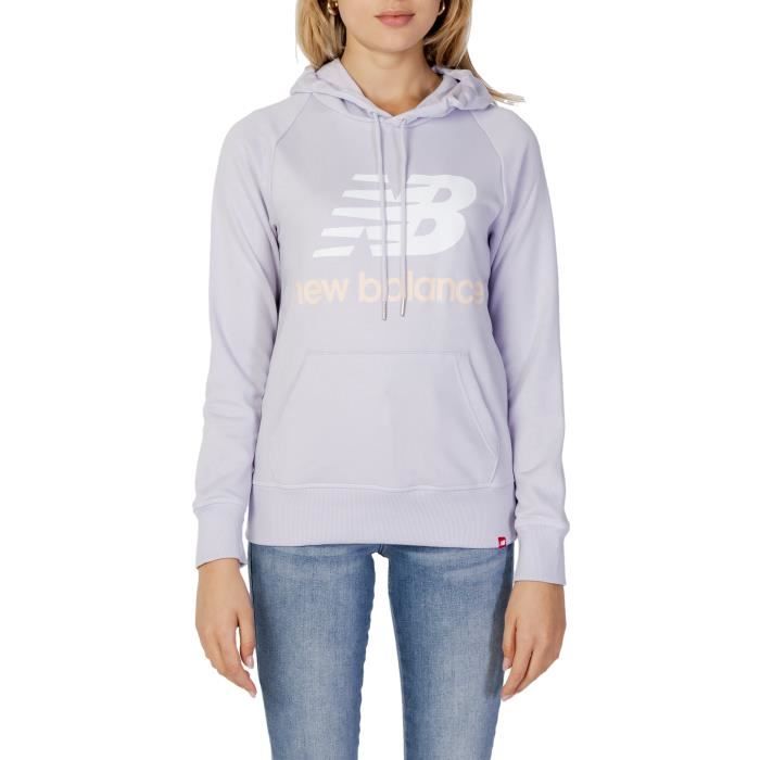 NEW BALANCE Pull molleton Femme Lilas Coton GR72358
