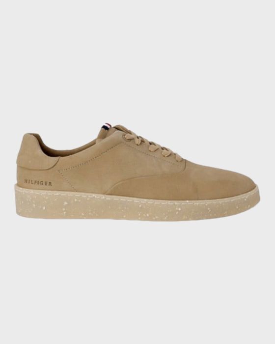 TOMMY HILFIGER Basket Sneakers Homme Beige Cuir GR69173