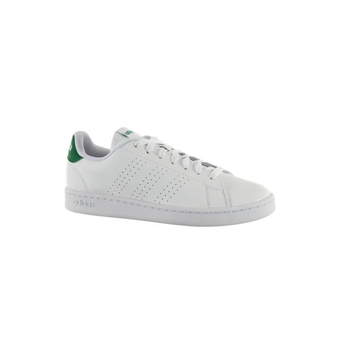 baskets mode adidas originals advantage ftwwht/ftwwht/green
