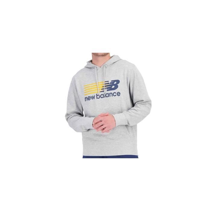 Sweat à capuche - NEW BALANCE - CLASSIC - Col capuche - Manches longues - Gris