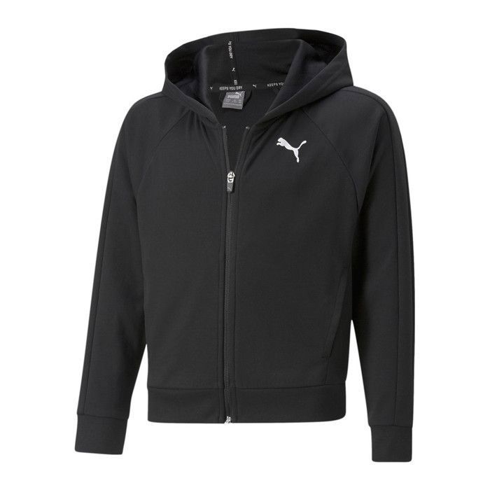 Sweatshirt à capuche full zip fille Puma Modern Sports G - noir