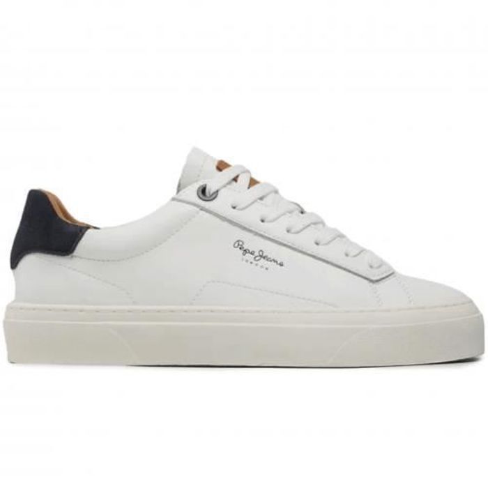 Basket homme en cuir blanc - PEPE JEANS -