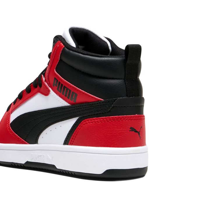 Chaussures Enfant - Puma - Rebound V6 Mid Jr - Blanc - Lacets - Synthétique - Marjane Mall - Image 6
