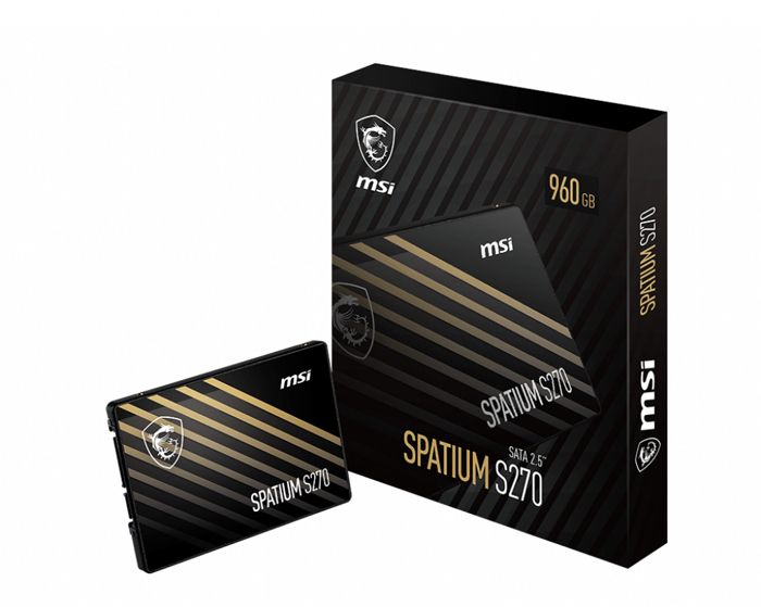 Disque SSD - MSI - SPATIUM S270 - 240 Go - 2,5" - Vitesses fulgurantes