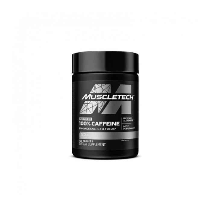 Muscletech, Platinum 100% Caffeine, 220 mg, 125 Tablets