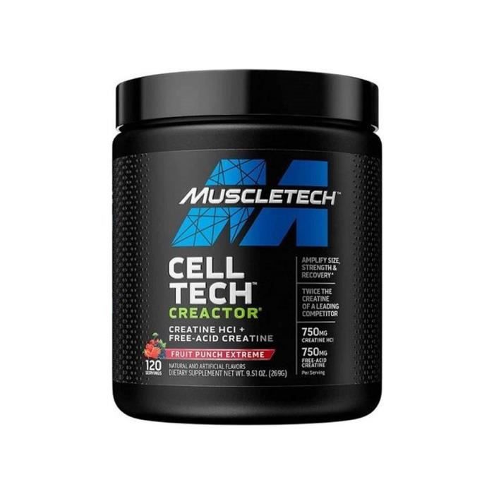 Creactor 120 por Punch aux fruits Extreme Muscletech Creatine