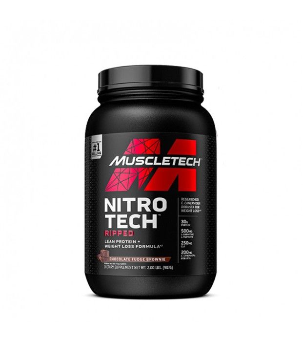 Nitrotech Ripped 908g - MuscleTech - Chocolate fudge brownie