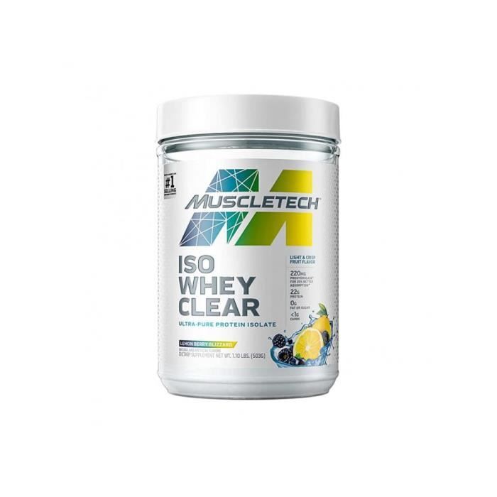 Iso whey clear (500g) - Citron Fruits Rouges Citron uits Rouges