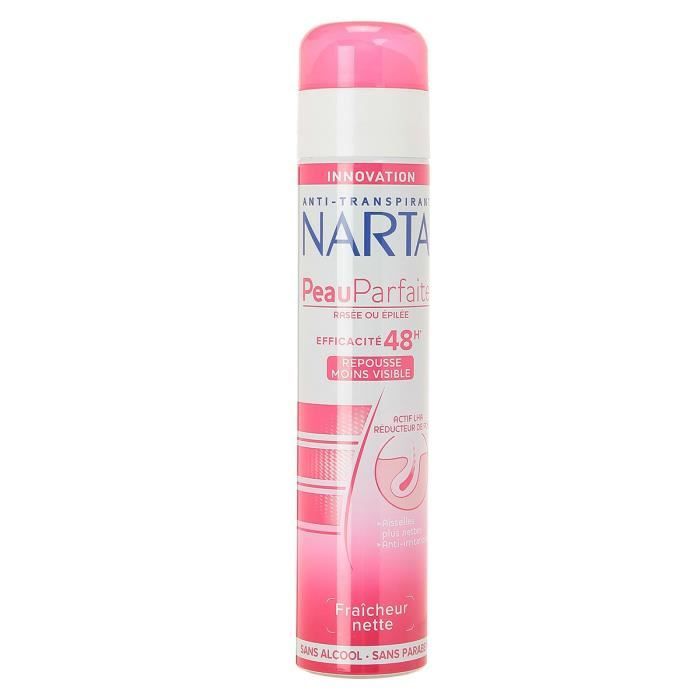 Déodorant Anti-Transpirant 48H NARTA - Peau Parfaite - Spray 200 ml