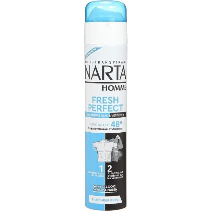 Narta Homme Homme Fresh Protect Déodorant Spray Anti-Transpirant 48h 200ml