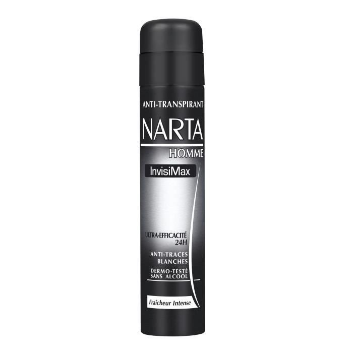 Narta Homme Invisimax Déodorant Spray Homme Anti-Transpirant 24h 200ml