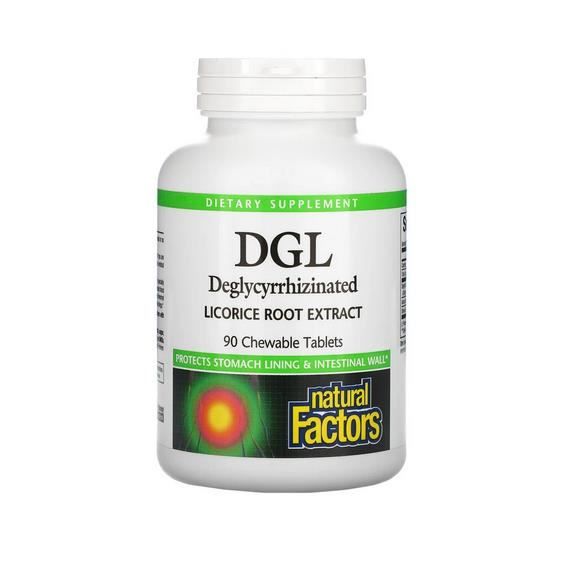 NATURAL FACTORS DGL 90 Caps