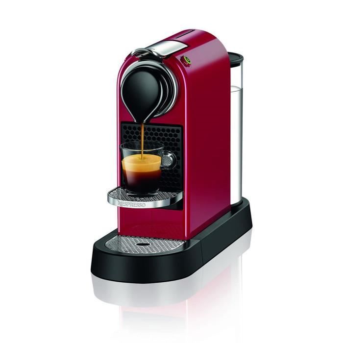 Expresso à capsule NESPRESSO CITIZ SINGLE C112 ROUGE, 19 BARS