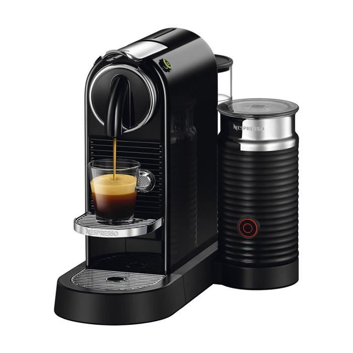 Expresso à capsule NESPRESSO CITIZ&MILK D122 NOIR, 19 BARS