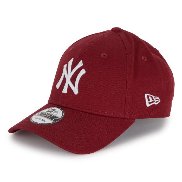Casquette - New Era - New York Yankees Essential 9Forty - Rouge - Ajustable - Visière incurvée