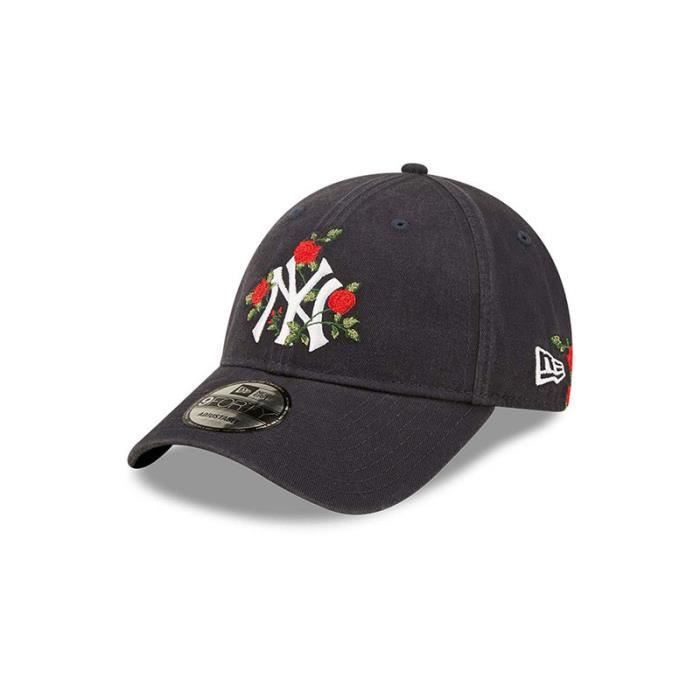 Casquette New Era FLOWER TRUCKER LOSDOD - Réf. 60298825. Couleur : Noir. Détails. - Couronne structurée. - Sangle arrière. - Visière