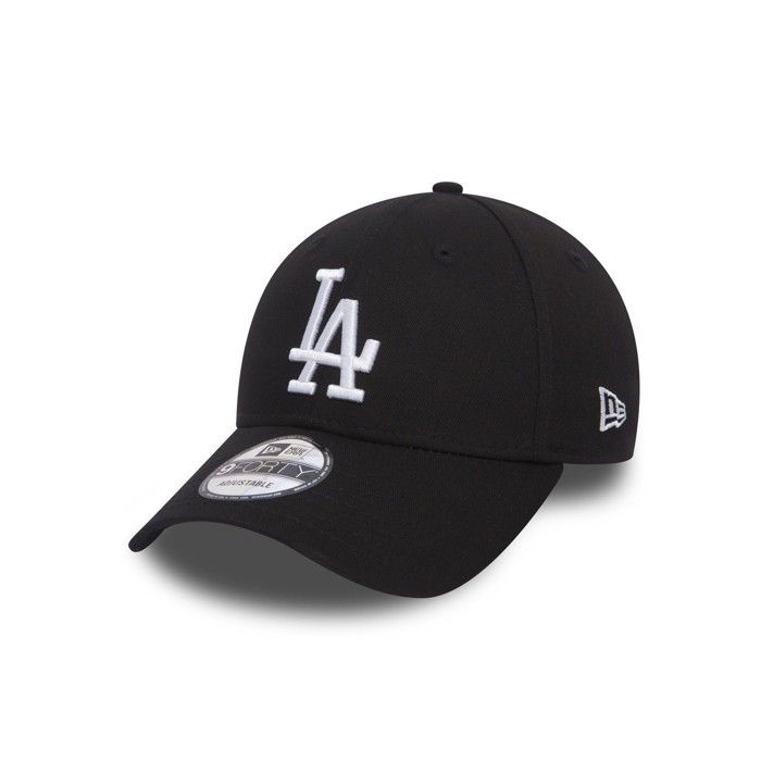 Casquette - New Era - Los Angeles Dodgers Essential 9 Forty - Noir - Ajustable - Visière incurvée