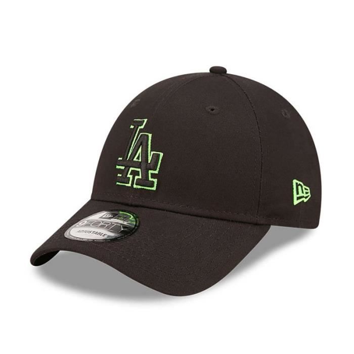 Casquette - NEW ERA - Los Angeles Dodgers - Neon Outline - 9Forty - Noir