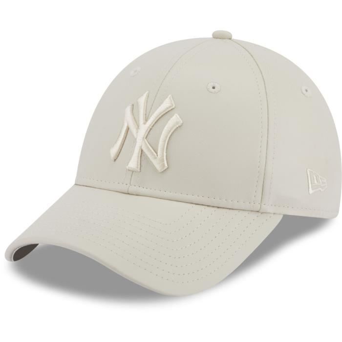 Casquette Femme New Era 9Forty - SIMILICUIR New York Yankees stone